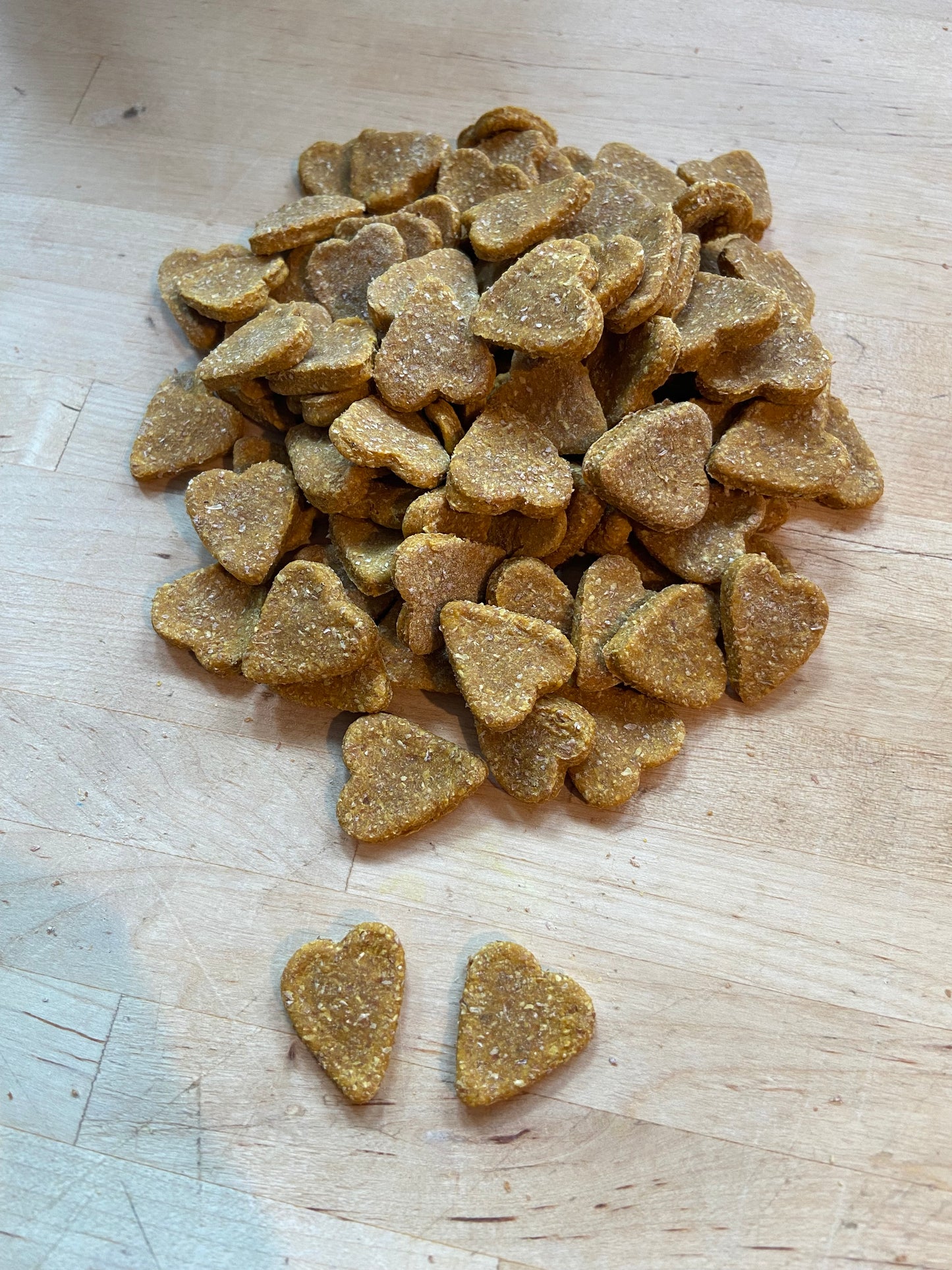 Mini Pumpkin/Peanut Butter Love Bites - Perfect Size for Small Dogs and Training